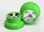 Wheels, SCT, chrome, green beadlock style, dual profile (2.2" outer 3.0" inner) (2) (2WD front only)