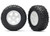 Tires & wheels, assembled, glued (SCT white wheels, SCT off-road racing tires) (1 each, right & left)
