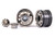 Wheels, TRX-6Æ Big Rig 2.2" (black chrome) (front) (2)/ center caps (black chrome) (2)
