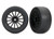 Tires & wheels, assembled, glued (multi-spoke black wheels, 2.0" slick tires, foam inserts) (front) (2)
