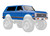 Body, Chevrolet Blazer (1972), complete, blue (painted) (includes grille, side mirrors, door handles, windshield wipers, front & rear bumpers, clipless mounting) (requires #8072X inner fenders)