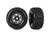 Tires & wheels, assembled, glued (black wheels, belted SledgehammerÆ All-Terrain tires, dual profile (2.9" outer, 3.8" inner), foam inserts) (2) (17mm splined) (TSMÆ rated)