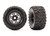 Tires & wheels, assembled, glued (black wheels, MaxxÆ All-Terrain tires, foam inserts) (2) (17mm splined) (TSMÆ rated)