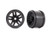 Wheels, 3.8" (black) (2) (17mm splined) 9671