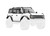 Body, Ford Bronco, complete (assembled) (white) (includes grille, side mirrors, door handles, fender flares, windshield wipers, spare tire mount, & clipless mounting) (requires #9735 front & rear bumpers)