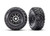 Tires & wheels, assembled, glued, left (1), right (1) (black wheels, Maxx SlashÆ belted tires, foam inserts) (17mm splined) (TSMÆ rated)