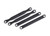 Camber link set (plastic/ non-adjustable) (front &rear) (black)