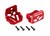 Motor mounts, 6061-T6 aluminum (red-anodized) (front & rear)