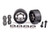 Wheels, wheelie bar, 6061-T6 aluminum (dark titanium-anodized) (2)/ axle, wheelie bar, 6061-T6 aluminum (2)/ 10x15x4 ball bearings (4) Wheels, wheelie bar, 6061-T6 aluminum (dark titanium-anodized) (2)/ axle, wheelie bar, 6061-T6 aluminum (2)/ 10x15x4 ball bearings (4)