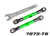 Camber links, front (TUBES green-anodized, 7075-T6 aluminum, stronger than titanium) (2) (assembled with rod ends and hollow balls)/ aluminum wrench (1)