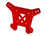 Shock tower, rear, 6061-T6 aluminum (red-anodized) Shock tower, rear, 6061-T6 aluminum (red-anodized)