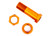 Servo saver post/ adjuster nut/ locknut (orange-anodized, 6061-T6 aluminum) (1 each)