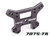 Shock tower, front, 7075-T6 aluminum (dark titanium-anodized) (fits SledgeÆ)