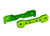 Tie bars, front, 6061-T6 aluminum (green-anodized)