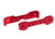 Tie bars, front, 6061-T6 aluminum (red-anodized)
