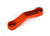 Drag link, machined 6061-T6 aluminum (orange-anodized)