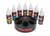 Shock oil set (includes 20 wt, 30 wt, 40 wt, 50 wt, 60 wt, 70 wt, & 80 wt premium shock oils with spinning carousel rack)