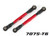 Toe links, front (TUBES red-anodized, 7075-T6 aluminum, stronger than titanium) (88mm) (2)/ rod ends, rear (4)/ rod ends, front (4)/ aluminum wrench (1)