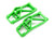 Suspension arms, lower, green (left and right, front or rear) (2) 8930G