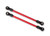 Suspension links, front lower, red (2) (5x104mm, powder coated steel) (assembled with hollow balls) (for use with #8140R TRX-4Æ Long Arm Lift Kit)