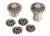 Gear set, center differential (output gears (2)/ spider gears (4))
