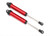 Shocks, GTR, 160mm, aluminum (red-anodized) (fully assembled w/o springs) (rear, no threads) (2)
