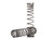 Spring, shock, rear, 139mm (natural finish) (GTR) (progressive, 1.042 rate) (2)