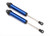 Shocks, GTR, 160mm, aluminum (blue-anodized) (fully assembled w/o springs) (rear, no threads) (2)