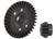Ring gear, differential/ pinion gear, differential (machined, spiral cut) (rear)
