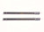 Shock shafts, steel, chrome finish (long) (2)