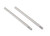 Shock shafts, steel, chrome finish (xx-long) (2)