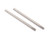 Shock shafts, steel, chrome finish (x-long) (2)