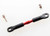 Turnbuckle, aluminum (red-anodized), camber link, front, 39mm (1) (assembled w/rod ends)/hollow balls (2)(See part 3741X for complete camber link set)