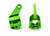 Steering blocks, RustlerÆ/StampedeÆ/Bandit (2), 6061-T6 aluminum (green-anodized)/ 5x11mm ball bearings (4)