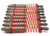 Big Bore shocks (xx-long) (hard-anodized & PTFE-coated T6 aluminum) (assembled) w/ red springs, TiN shafts (8 pack)