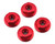 175RC Mini-T 2.0 Serrated Wheel Nuts (4) (Red)