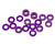 175RC B6/B74/YZ2 Aluminum Hub Spacer Set (Purple)
