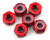 175RC Lightweight Aluminum M3 Lock Nuts (Red) (6)