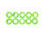 Assault RC Revolver M3x2mm Ball Stud Washer Set (Green) (10)