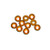 Ultimate Racing 4mm Aluminum Countersunk Washers (10) (Gold)
