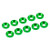 Ultimate Racing 4mm Aluminum Countersunk Washers (10) (Green)