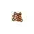 Ultimate Racing 4mm Aluminum Nylock Nut (Gold) (10pcs) (UR1512-G)
