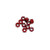 Ultimate Racing 3mm Aluminum Nylock Nut (Red) (10pcs) (UR1502-R)