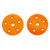 Ultimate Racing 16mm Conical Shock Pistons (Orange) (5X1.6MM) (2pcs)