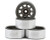 Injora 1.0" Deep Dish Stamped Steel Micro Rock Crawler Beadlock Wheels (15g ea) (Grey) (4)