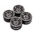 INJORA 1.0" Aluminum Wheels for Micro Crawlers (Titanium) (W1056)