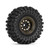 INJORA 1.0" 58*24mm -2.65mm Offset Brass Wheel Set for Micro Crawlers(Black) (4)