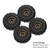 INJORA 1.0" 58*24mm -2.65mm Offset Brass Wheel Set for Micro Crawlers(Black) (4)