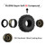 INJORA 1.0" 58*24mm -2.65mm Offset Brass Wheel Set for Micro Crawlers(Black) (4)