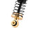 INJORA 40mm Big Bore Oil Shock Absorber for 1/24 SCX24 FCX24M (Black with Brass bottom ends)
